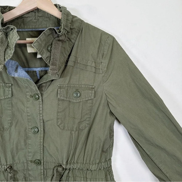 Banana  Republic Womens Size Small Military Dark Olive Jacket - Picture 6 of 16